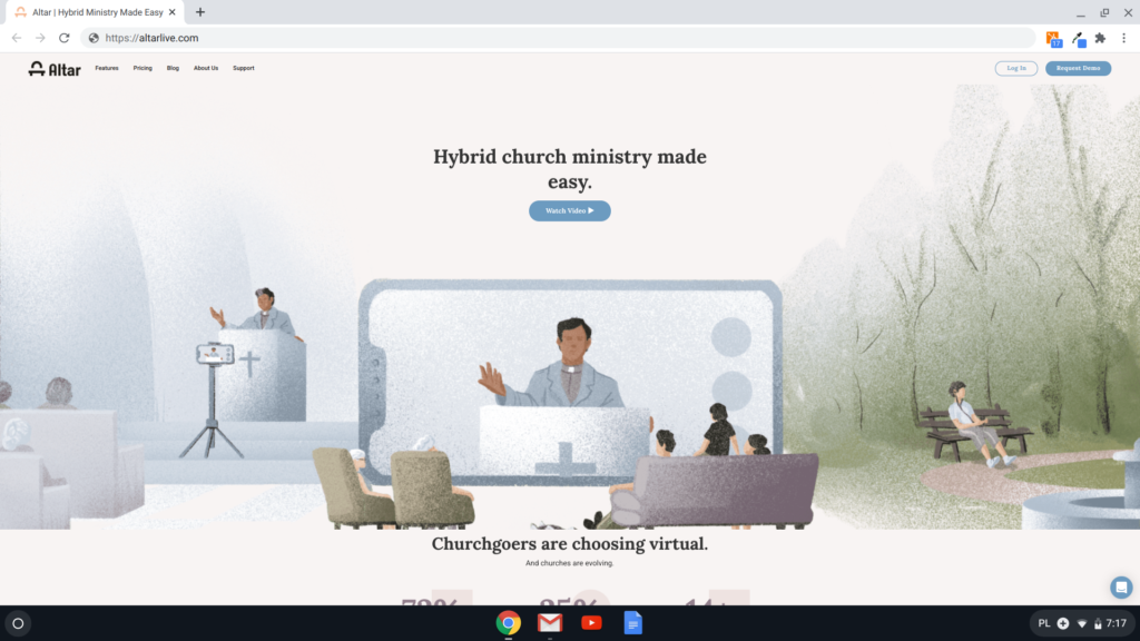 altar - landing page inspiration