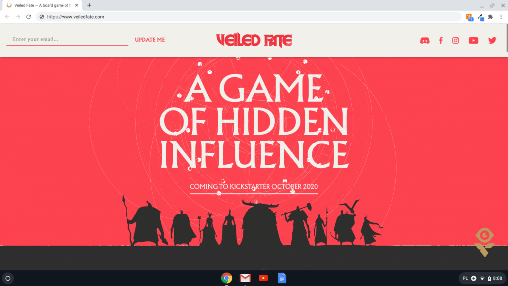 veiled fate - print screen